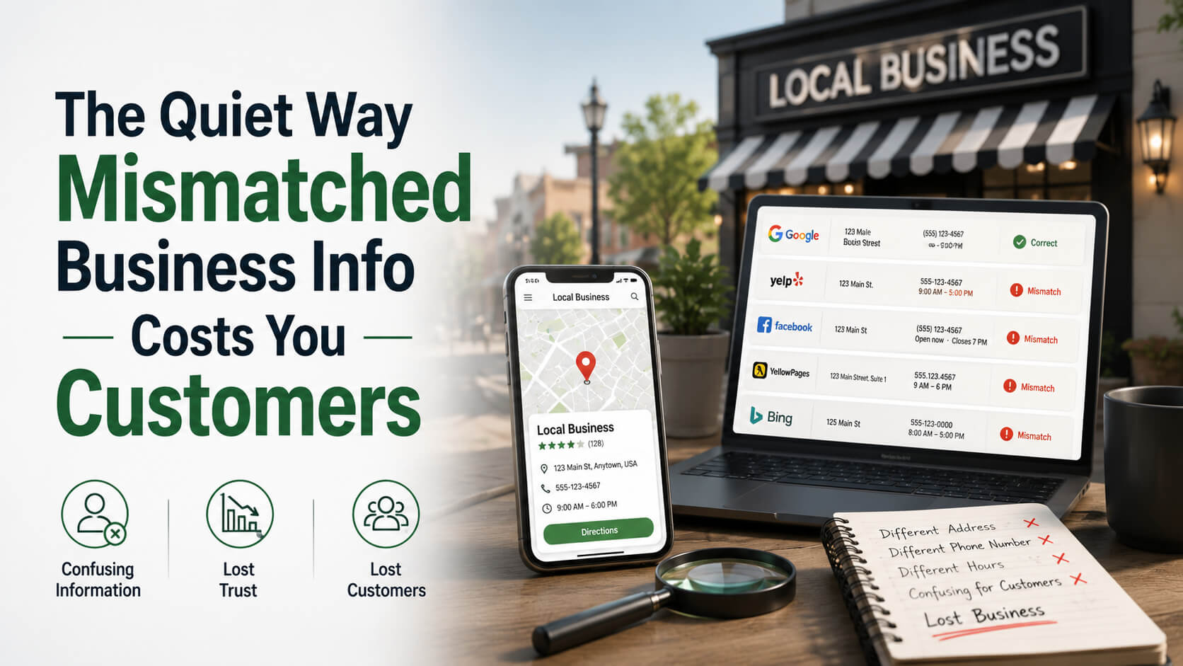 The Quiet Way Mismatched Business Info Costs You Customers